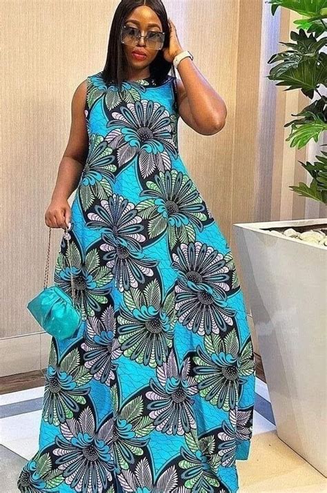 Buy African Print Infinity Maxi Dress, Flared Dress, African Dresses ...