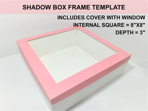 Image result for Paper Shadow Box Frame Template Free