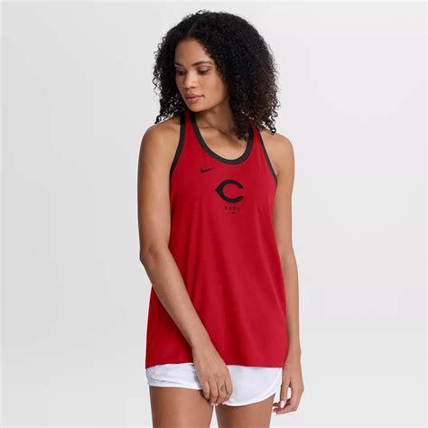 Women's Nike Red Cincinnati Reds Tri-Blend Dri-FIT Racerback Tank Top