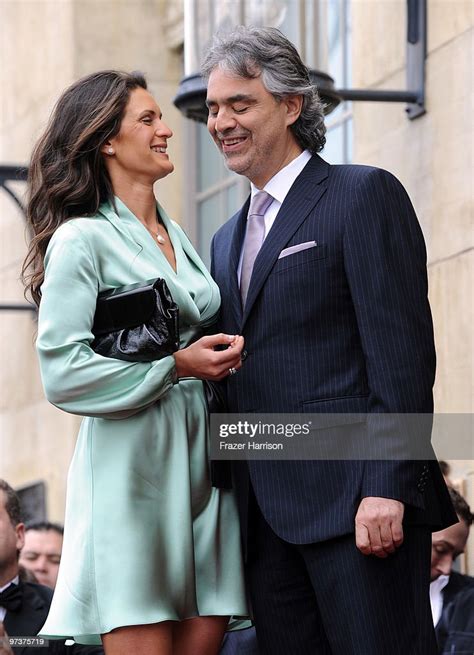 Opera and Pop singer Andrea Bocelli poses with his wife Veronica ...
