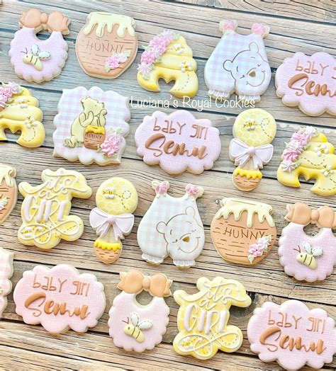 Winnie The Pooh Baby Shower Iced Sugar Cookies — The Iced Sugar Cookie