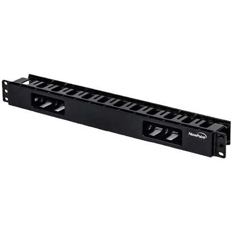 Navepoint 1u Horizontal 19 Inch Rack Mount Cable Management Raceway ...