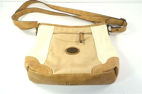 Born Concept BOC Beige Cream Tan Crossbody Purse Adju… - Gem