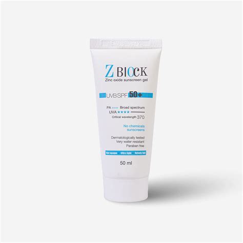 Z Block Zinc Oxide Sunscreen Gel with SPF 50+ – Ageless Retail Private ...