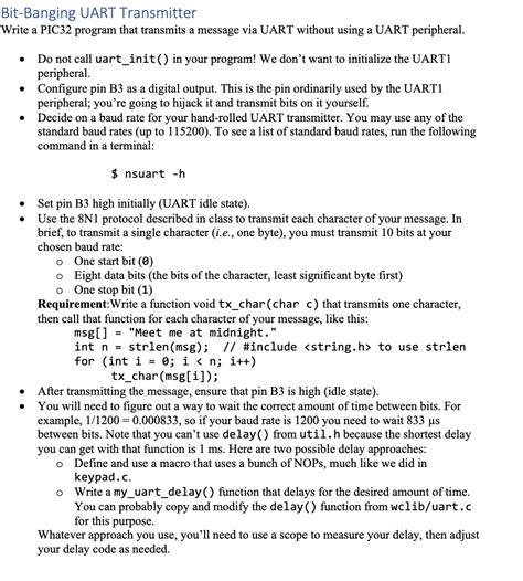 Image result for UART Microchip PIC32 Example