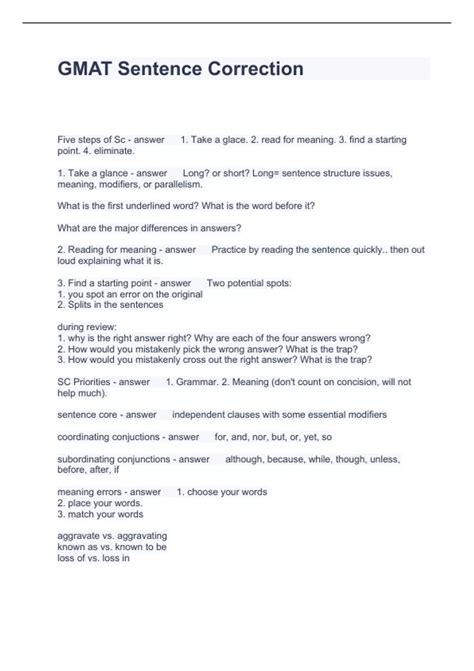 GMAT Sentence Correction Questions and Answers 100% correct 2023 - GMAT ...
