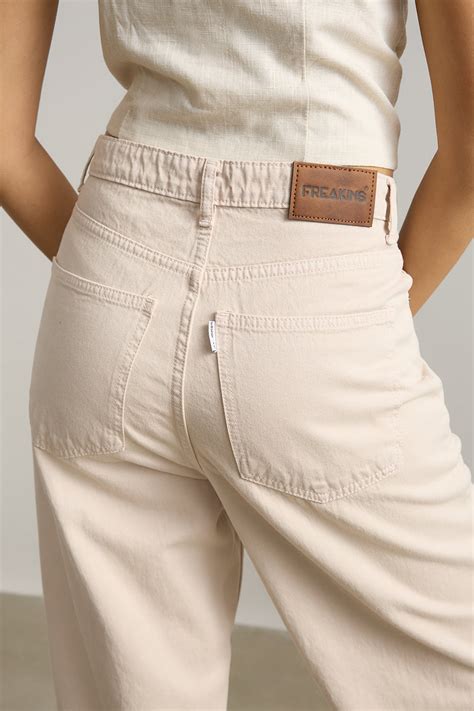 Off White Regular Fit Straight Pants