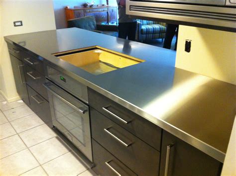 Stainless Steel Kitchen Countertops Island at Holly Standley blog