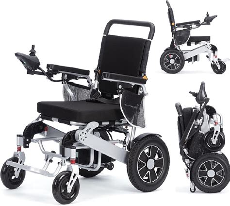 Amazon.com: Lightweight Foldable Electric Wheelchair for Seniors - 2x250W Motor Power - All ...