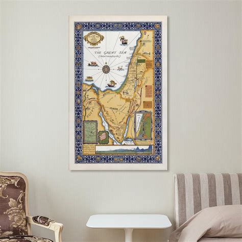 JGJKAOIY Holy Land Map Vintage Bible Poster - Old India | Ubuy