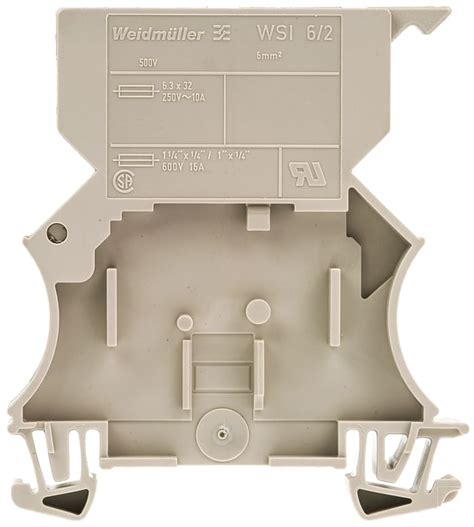 1014000000 Weidmüller | Weidmuller 1014000000 WSI Series Brown, Single ...