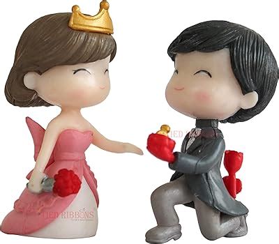Buy TIED RIBBONS Romantic Love Couple on Bench Decorative Miniature ...