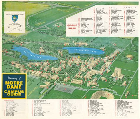 Notre Dame University Campus Map