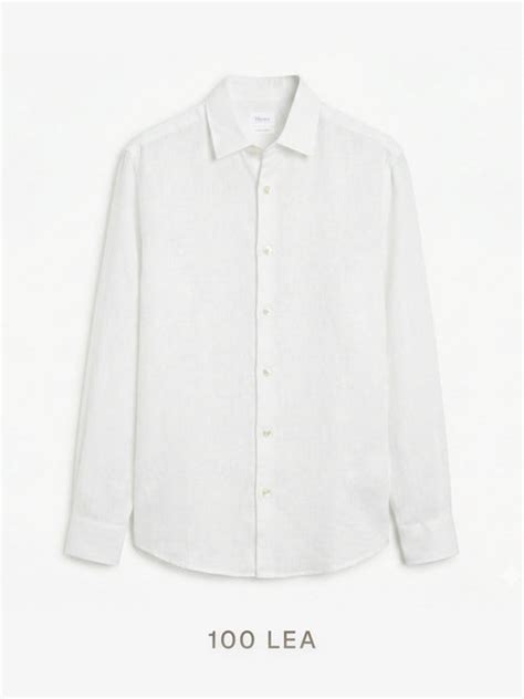Epitome | 200 Lea Pure Linen Full Sleeve White Shirt [Custom Made] – Bhrata