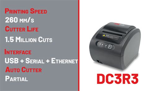 DCode Thermal Receipt Printer (DC3R3-3 inch) USB, Ethernet Interface ...