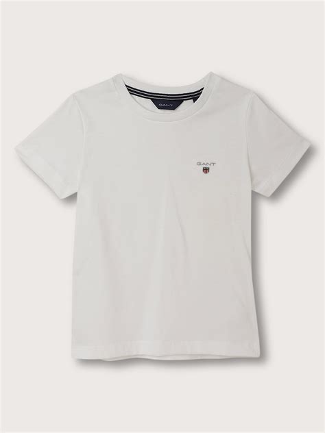 Shop Gant Kids White Regular Fit T-Shirt - GANT India