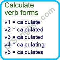 Present continuous tense of Calculate | ltsenglish.com