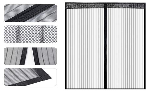 Store2508 Polyester Mesh Mosquito Screen Curtain with Magnets for Main ...