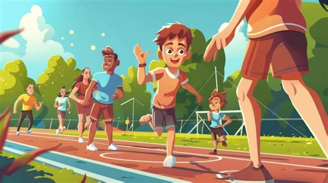 Sports Meeting Cartoon 的图像结果