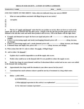 Supply And Demand Problems Teaching Resources | TPT