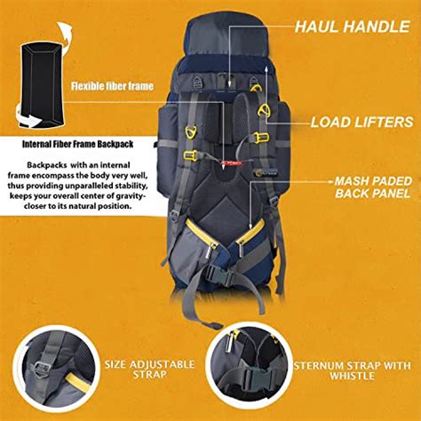 Buy Half Moon 90L Waterproof Travel Backpack for Outdoor Sport Camp ...