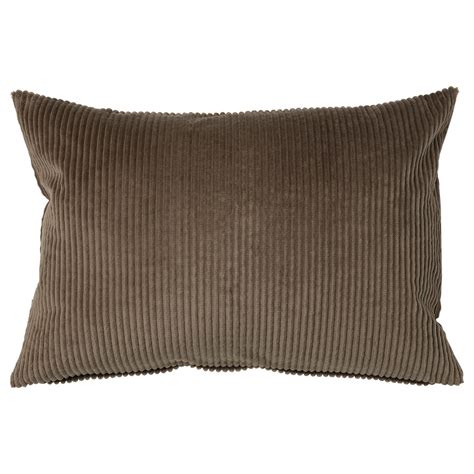 ÅSVEIG cushion cover, grey-brown, 40x58 cm (16x23") - IKEA