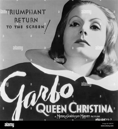 Queen Christina - Movie Poster Stock Photo - Alamy