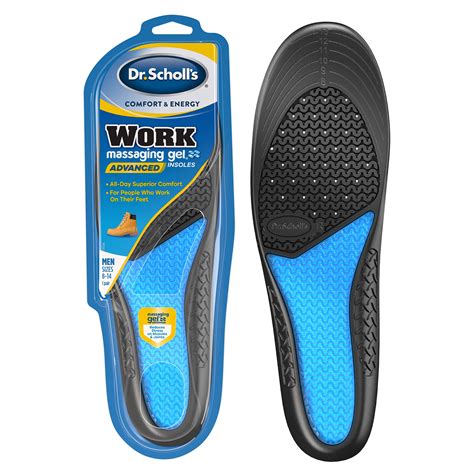 Dr. Scholl's Work Massaging Gel Insoles for Men - Comfortable Shoe ...