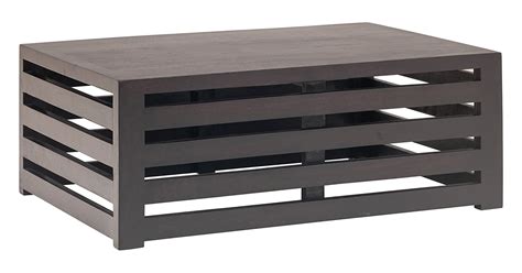 The Jaipur Living Repeat Coffee Table (Ebony Finish, Dark Grey ...