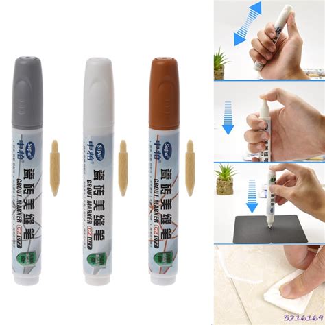 Grout Pen Tile Gap Repair 3 Colors Pen White Tile ... – Grandado