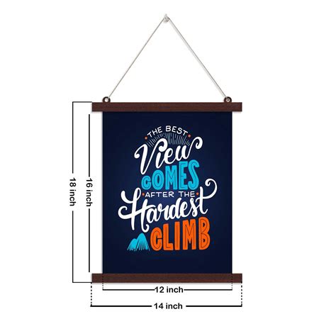 Paintings Hangings Canvas Scroll Poster for Home Decor Motivational Qu ...