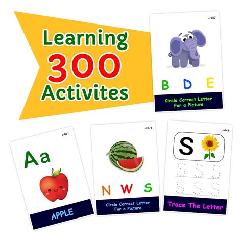 Buy 150 English Learning Activity Flash Cards (Total 300 Learning ...