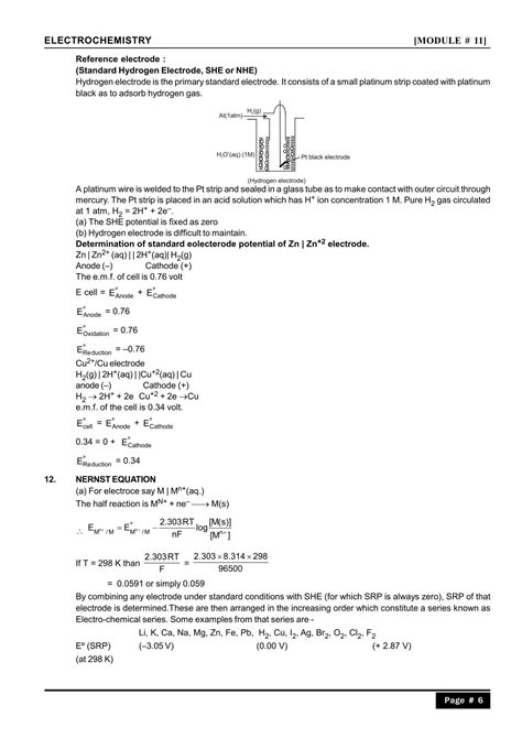Electrochemistry Notes for Class 12, IIT JEE & NEET