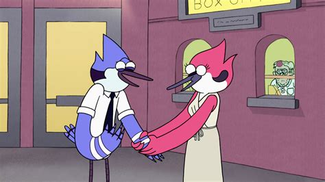 Regular Show Mordecai And Margaret Kiss