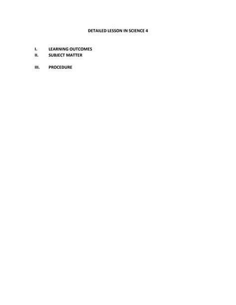 Image result for Science Lesson Plan Examples