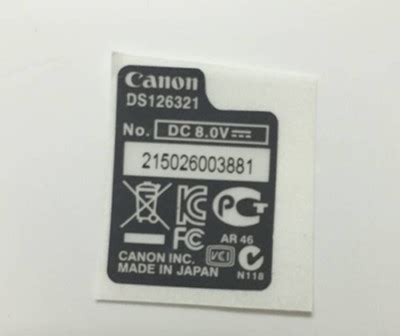 Image result for Canon Camera Serial Number