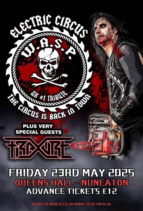 Electric Circus - W.A.S.P. Tribute, Queens Hall, Nuneaton, 23 May 2025 ...