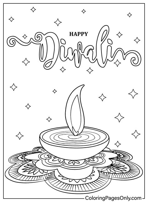 Diwali Coloring Pages For Kids