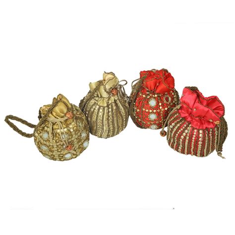 Kuber Industries Multi Potli Bag Set of 4 Piece(KUBERBGH48) : Amazon.in ...