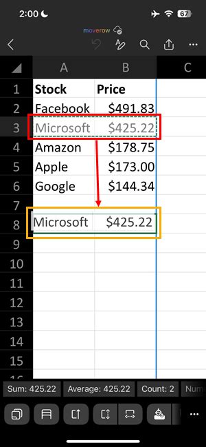 Image result for Excel Move Row
