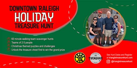 Downtown Raleigh Holiday Treasure Hunt - Walking Team Scavenger Hunt ...
