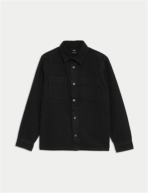 Buy Denim Overshirt at Marks & Spencer