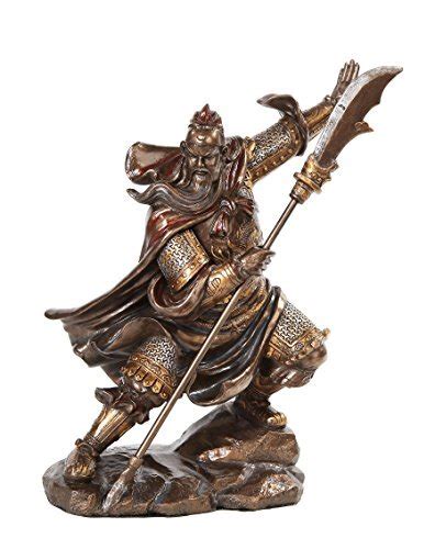 13 Inch Guan Yu Chinese Fighting Warrior Resin Statue Figurine : Amazon ...