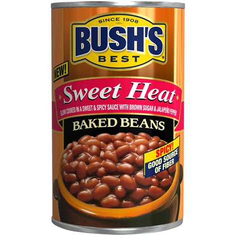 Buy BUSH'S BEST Sweet Heat Baked Beans, Sweet & Spicy, Canned Beans ...