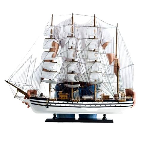 QIDS 80cm Nautical Mediterranean Home Desk Decor Wood Sculpture Crafts ...