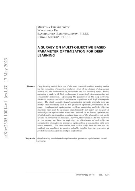Multi-Objective Optimization Deep Learning 的图像结果