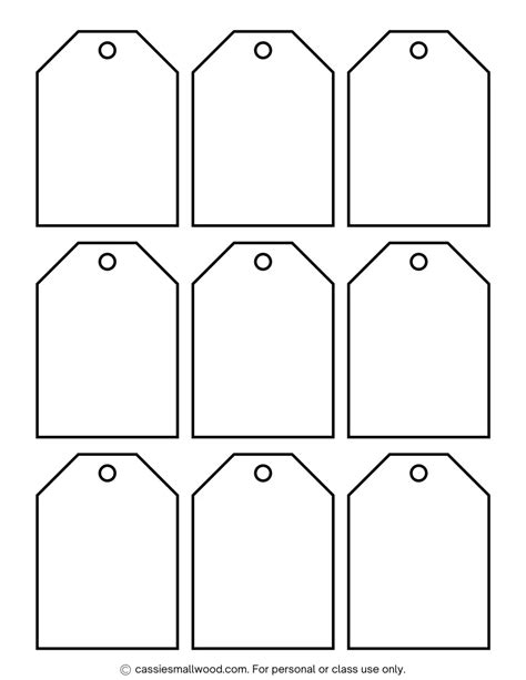 Printable tags template – Artofit