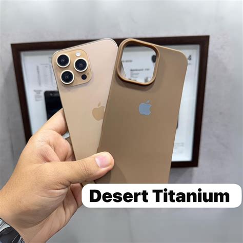 Silicone Slim Side Cut Case (Desert Titanium Color) for iPhone 16 Pro ...