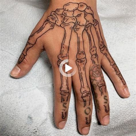 finger tattoos bones