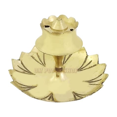 Buy Kamal Incense Holder in Brass online